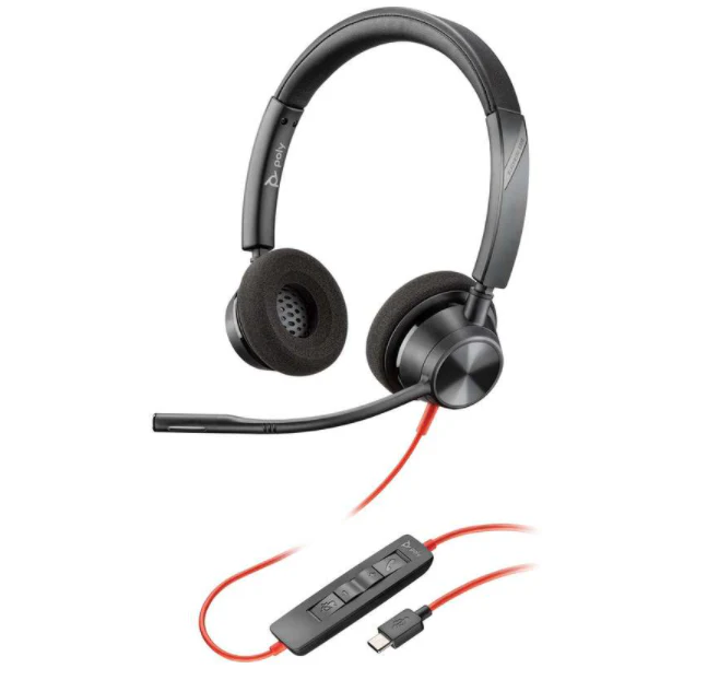 Poly Blackwire 3320-M USB-C Duo Headset MPN 76J19AA