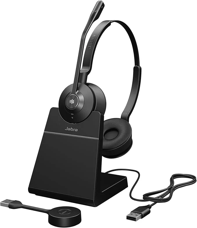 Jabra Engage 55 SE Stereo Wireless Headset USB-A Low Power With Charge stand (UC) - MPN: 9659-415-125-1