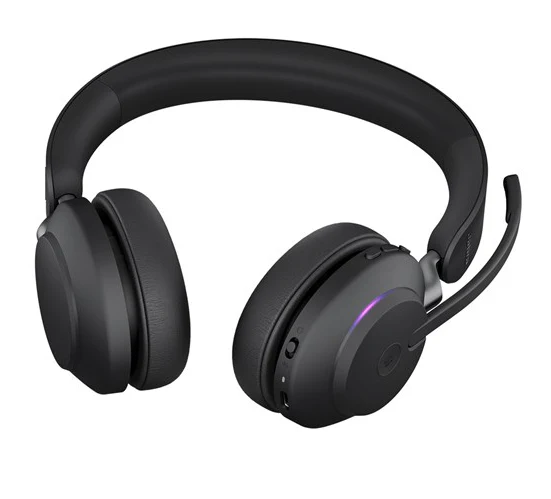 Jabra Evolve2 65 Wireless Headset Link380C MS Stereo Black Microsoft Teams Certified - MPN: 26599-999-899