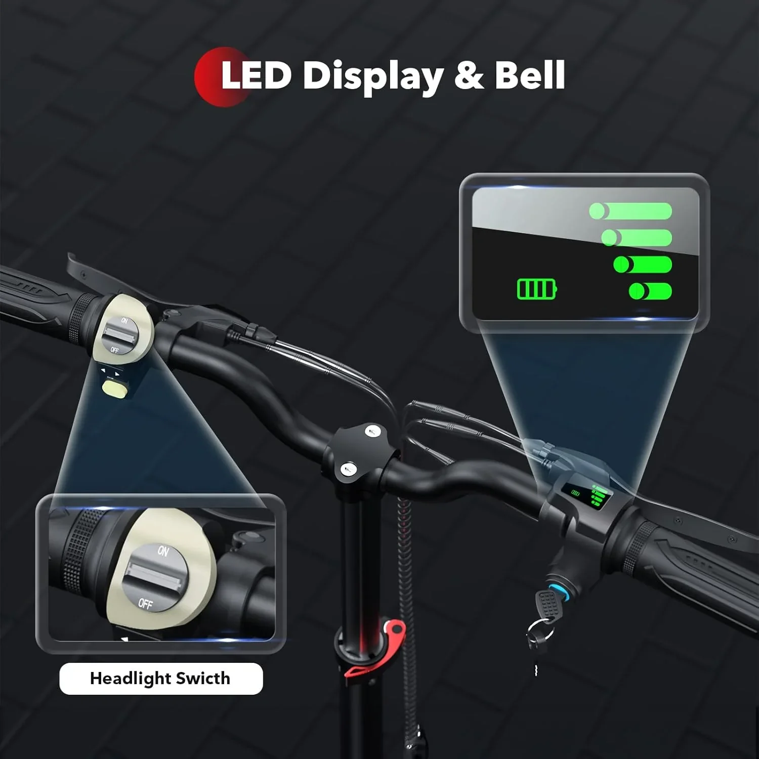 iScooter electric scooter with seat 28/19/15.6 mph top speed dual suspension scooter