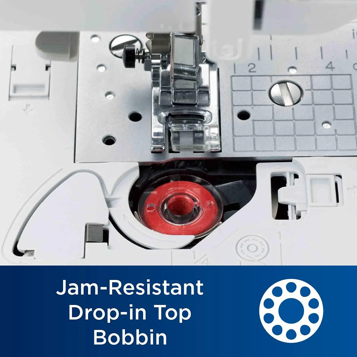 Brother Sewing and Quilting Machine, Computerized, 165 Built-in Stitches, LCD Display, Wide Table, 8 Included Presser Feet, White, 20x12x17