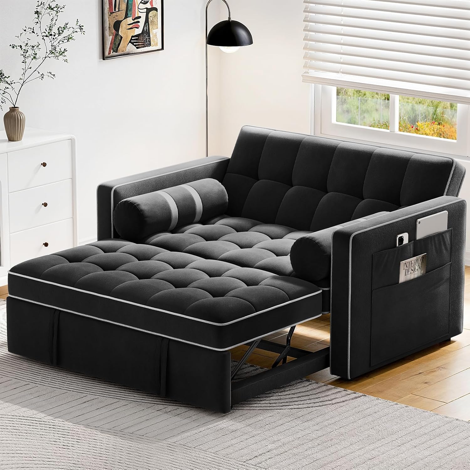 3 in 1 Convertible Sleeper Sofa Bed