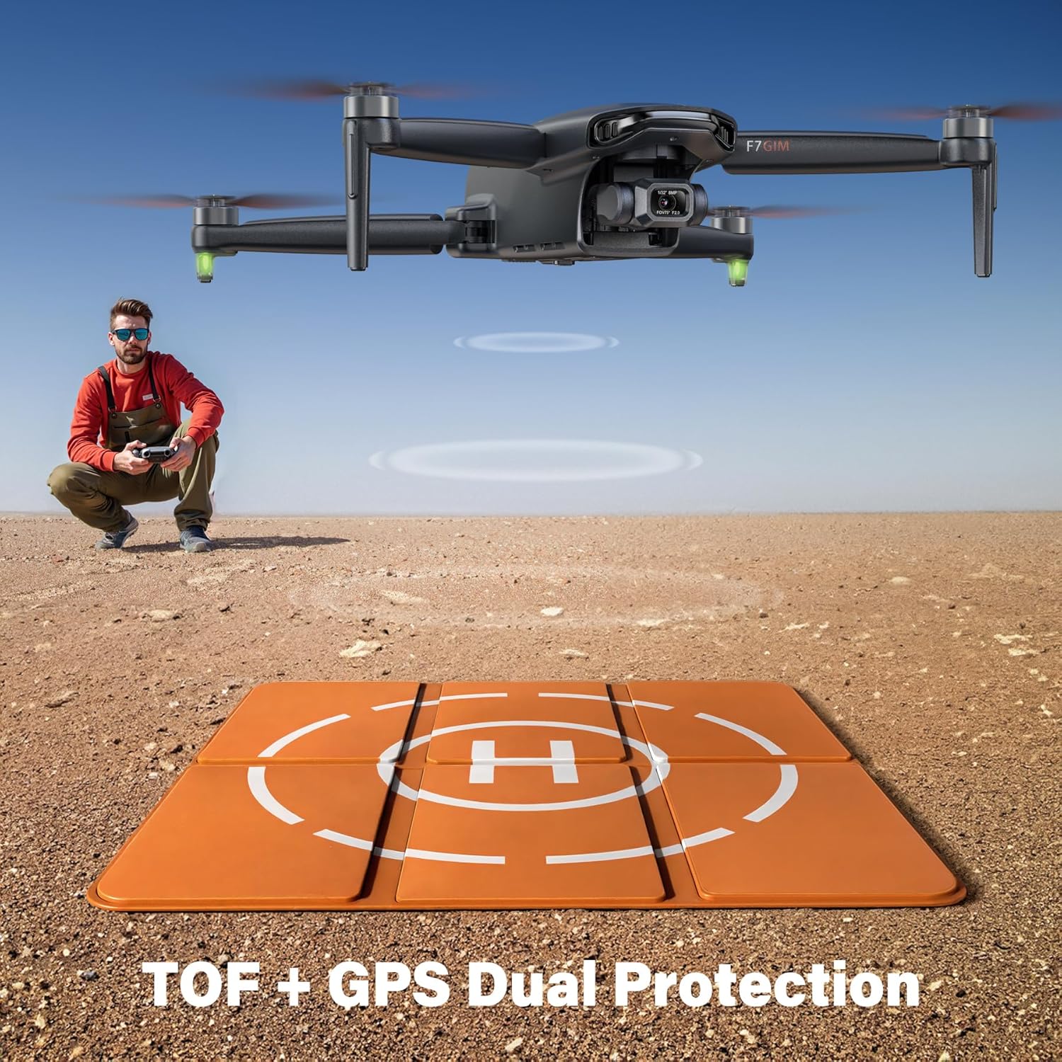 Adult-specific camera drone with 4K UHD aerial photography 3-axis gimbal 10000-foot control