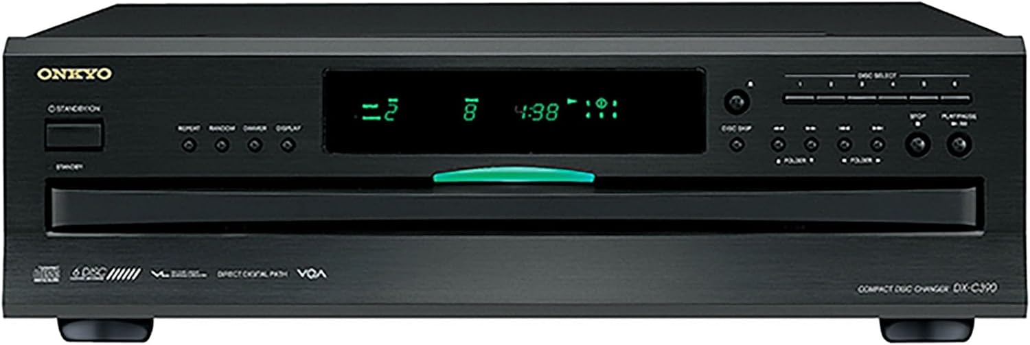 Onkyo DXC390 6 Disc CD Changer,Black