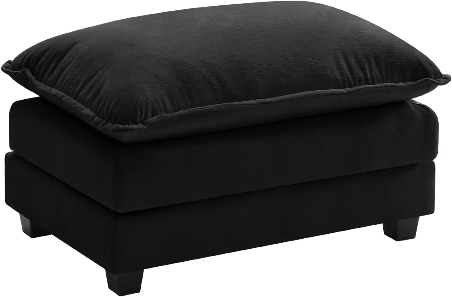 111.4 Inch L Shaped Modern Sofa Modular Cloud Sofa with Ottoman 4 Seater Chenille Deep Seat Sofa