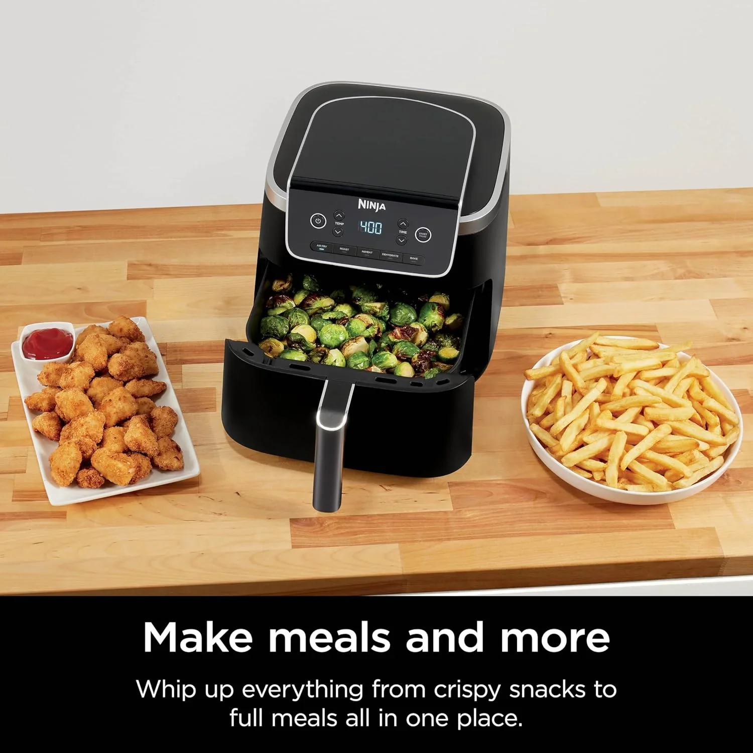 Ninja Air Fryer Pro XL 6-in-1 with 6.5 QT Capacity Max Crisp Air Fry Air Roast Bake