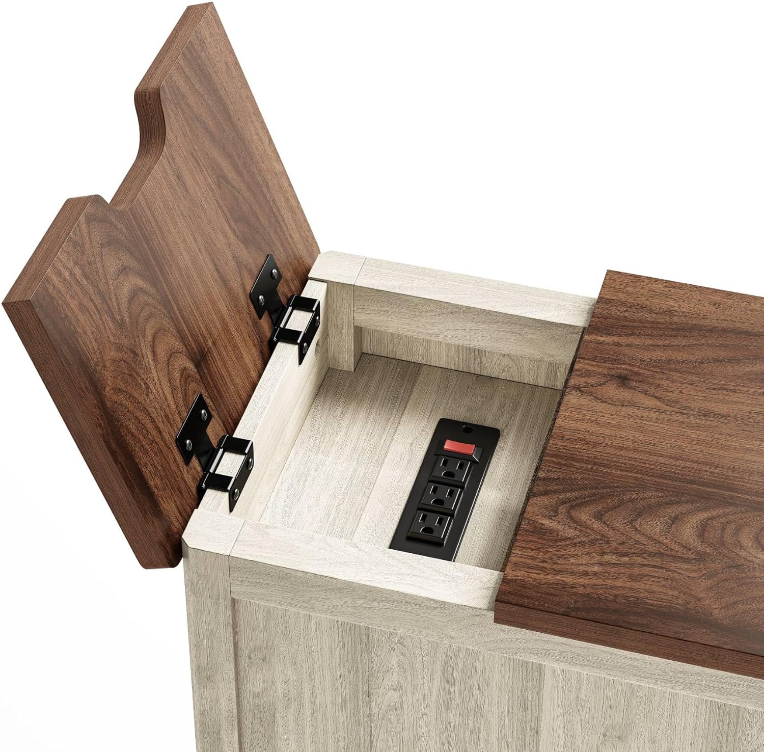 Farmhouse End Table Narrow Side Table Small Nightstand