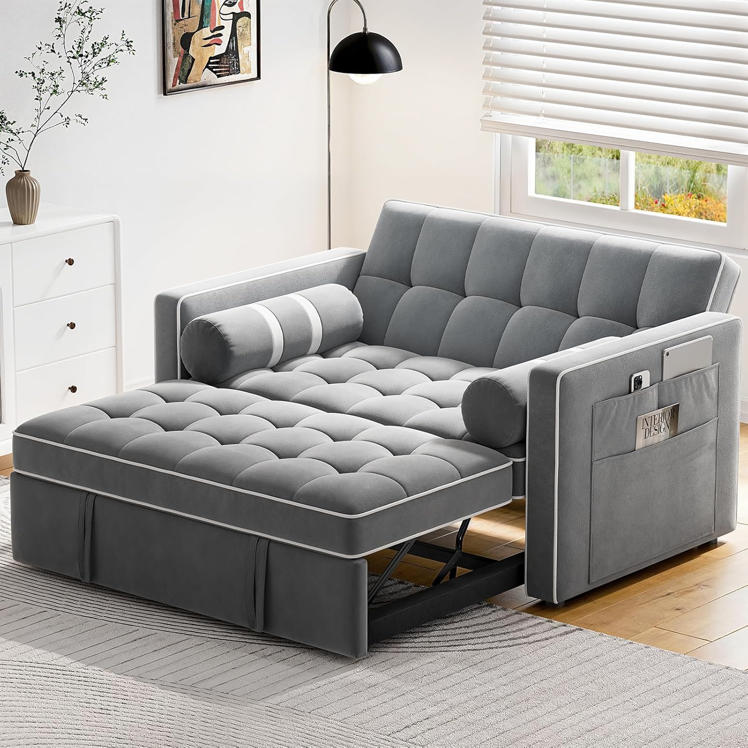 3 in 1 Convertible Sleeper Sofa Bed