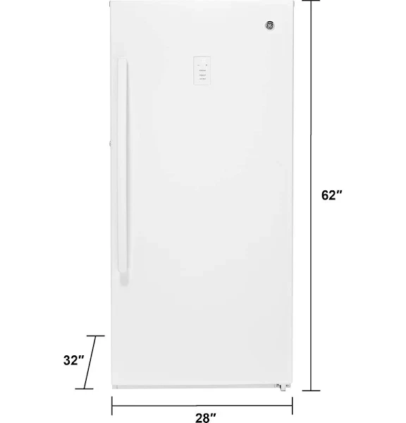 14.1 Cu. ft. White Frost-free Upright Freezer