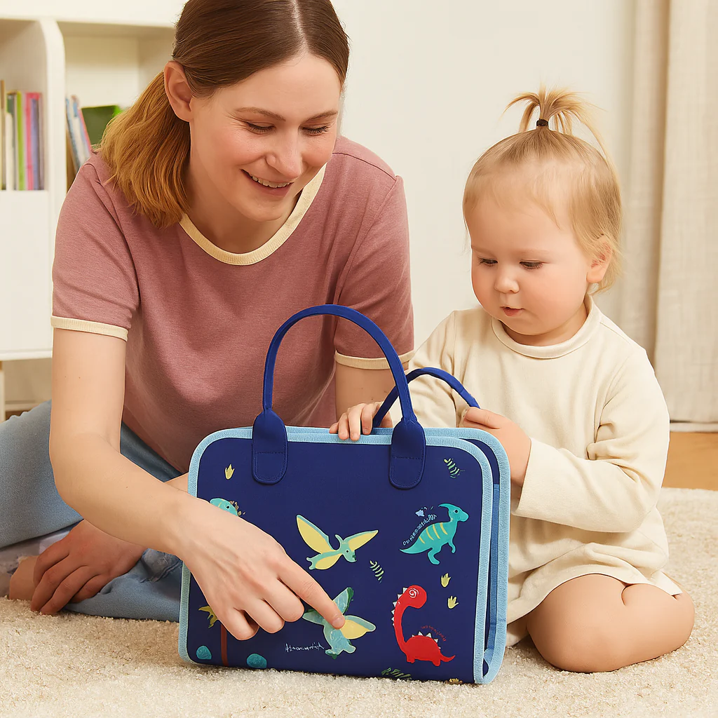 Montessori Sensorikbuch aus Stoff für Kinder – Fühlbuch ab 1 Jahr