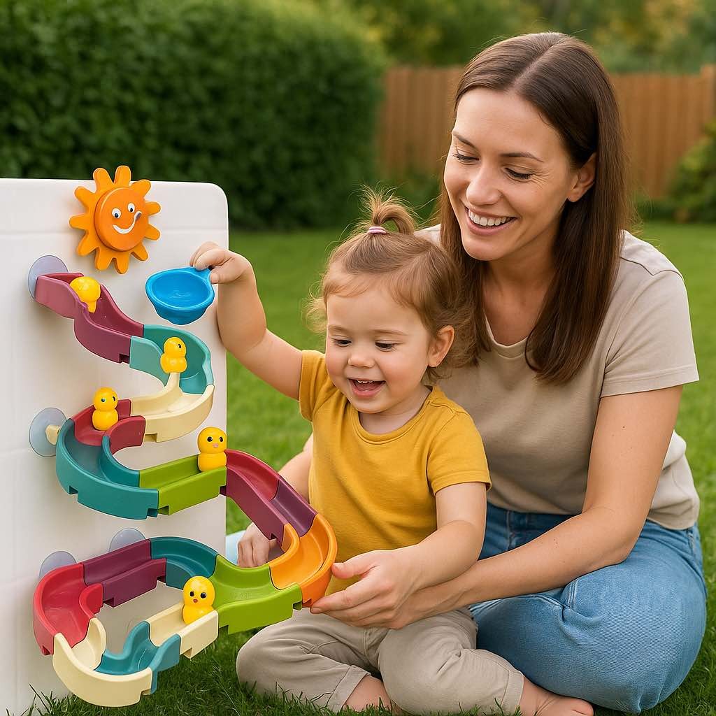 Badespielzeug Enten-Rutsche – Kreatives DIY Set für Kinder