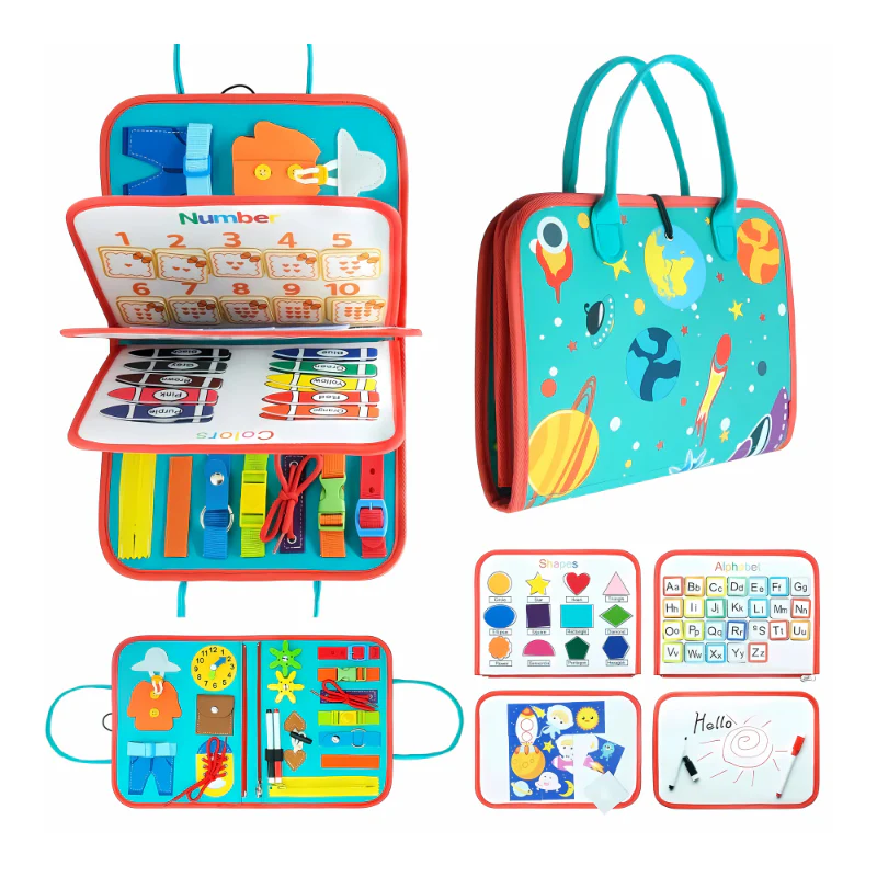 Montessori Sensorikbuch aus Stoff für Kinder – Fühlbuch ab 1 Jahr