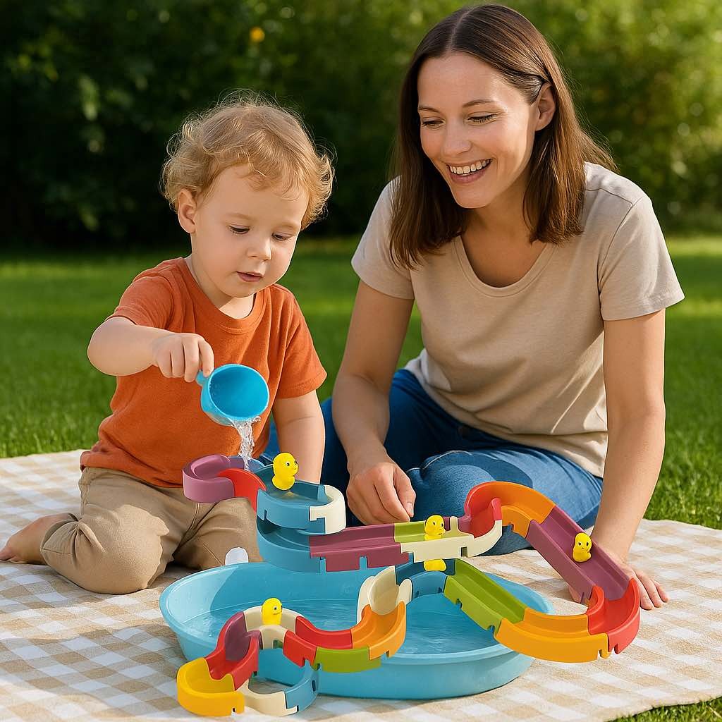 Badespielzeug Enten-Rutsche – Kreatives DIY Set für Kinder